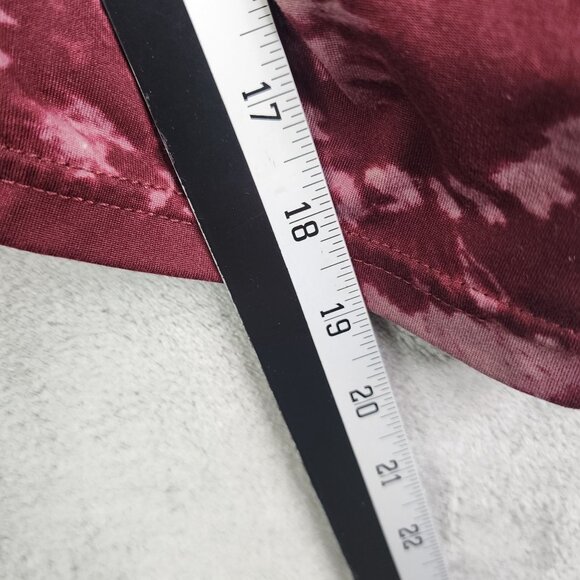 Womens Real Essentials Tie-Dye Burgundy Jogger Pants Elastic Waist Size 3X - Picture 9 of 11